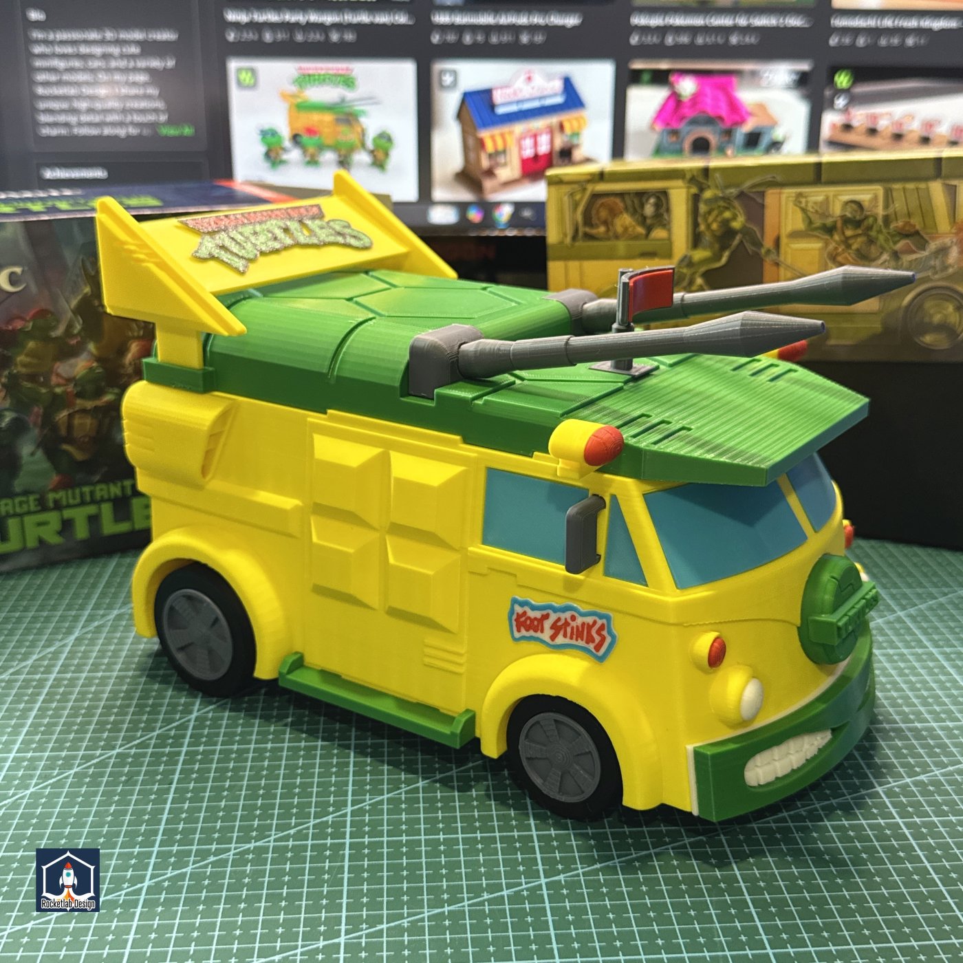 Party Wagon Deck Box, 3D printed