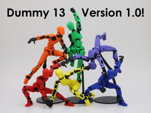 Dummy 13 Action Figure, 3D printed