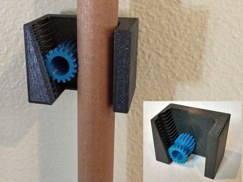 Gravity Broom Holder, 3D printed